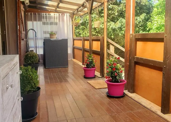 évasion Au En Bois Avec Et Grand Jardin - Fr-1-510-198 Hébergement de vacances